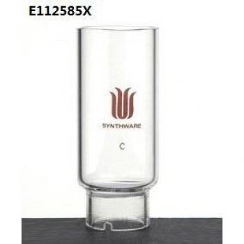 Dedal de extracción de vidrio E112585X, para extractor, tamaño pequeño, diámetro 25x85mm, porosidad XC