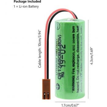 3V CR17450SE-R Battery 2500mAh for Fanuc CNC A98L-0031-0012