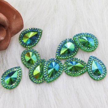Éclat Couture – Ensemble 25 Perles Resine à Dos Plat
