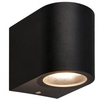 Applique murale LED étanche, couleur noir, taille 8 x 7 x 9 cm – Telefunken