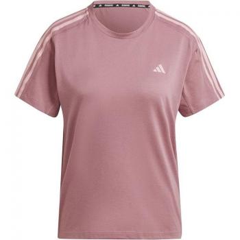 Adidas Own the Run 3‑Stripes T‑Shirt Crimson XS (Preloved)