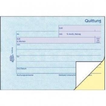 Avery Zweckform 1736 Quittung inkl. MwSt DIN A6 quer fälschungssicher 2 x 40 Blatt