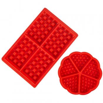 2pcs Waffle and Muffin Silicone Mould