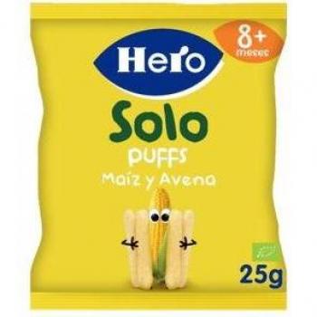 Hero Solo Puffs Sabor Avena y Maíz 1 Bolsa 25g