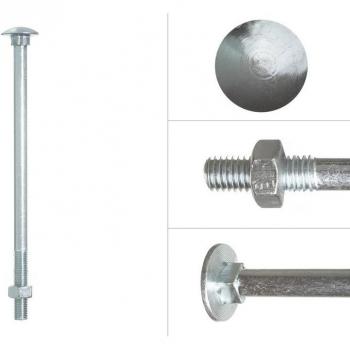 Boulon TRCC M12 × 280 mm, galvanisé – 25 pcs