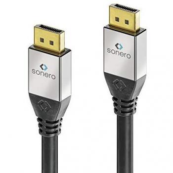 Sonero sonero® Premium DisplayPort Kabel, 2,00m, UltraHD / 4K / 60Hz, schwarz Video-Kabel