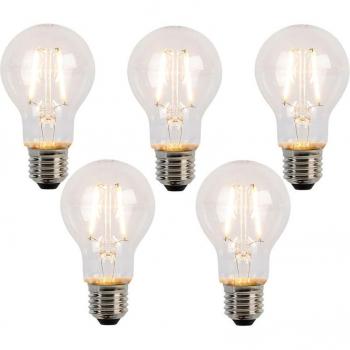 Bombillas LED A60 E27 2W 210lm 2200K, Conjunto de 5 unidades