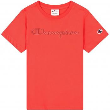 Maglietta Champion Cml Logo in cotone rosso per bambini