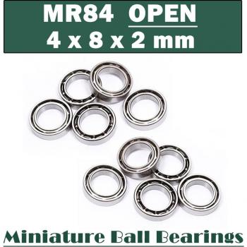 Pack de 10 roulements ouverts MR84 4×8×2 mm, qualité ABEC‑3 pour moteurs miniatures