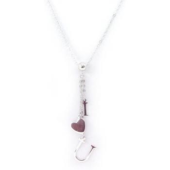 Collier Argent Je T'aime