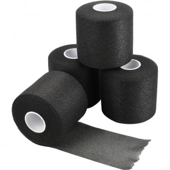 Atmungsfähiges G‑Underwrap, 27 m, schwarz, 7 x4‑Rollen, nicht klebend