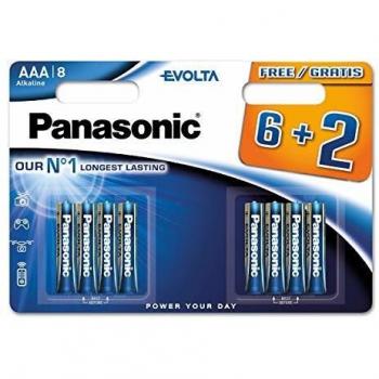 Piles LR03 AAA Panasonic Evolta 6+2 gratuites