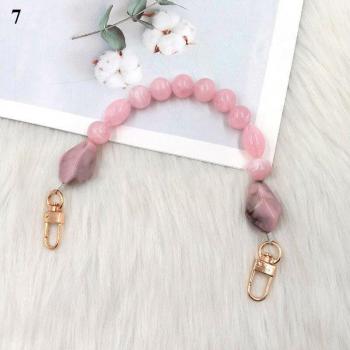 Mobile Phone Strap with Stone Beads