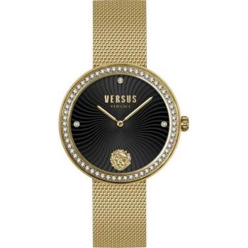 Versus Versace Women's Yellow and Gold Mesh Watch