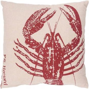 Coussin Coton Sea Homard Rouge 45 x 45 cm