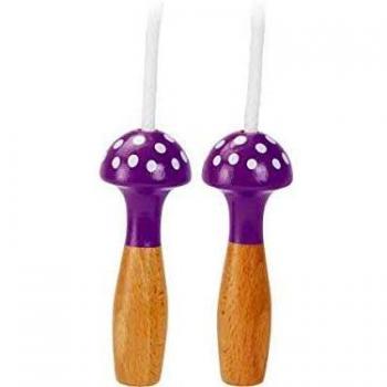 Corde à sauter violette bicolore à pois Vilac