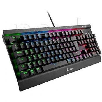 Keyboard Sharkoon Skiller MECH SGK3 Illuminazione RGB e Tasti Kahal Brown