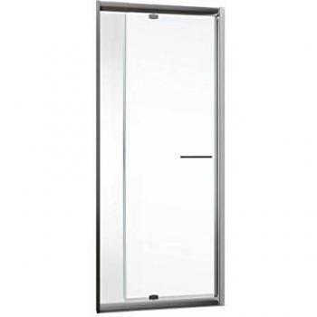 Douche pivotante Schulte 80-90 x 185 cm, encadrement extensible, verre transparent D010105-F 41 50