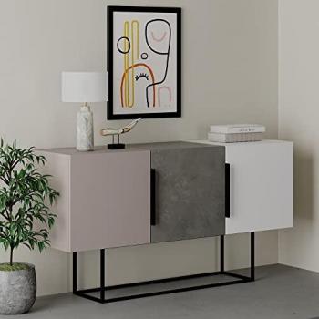 Madia tortora e cemento bianco 150 cm