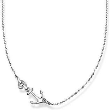 Thomas Sabo Silver Love Anchor Necklace with Heart