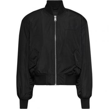 Tommy Jeans Frauen‑Bomber, Schwarz, XL – Logostickerei