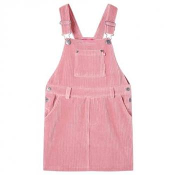 Kinder-Latzkleid Corduroy Hellrosa 104