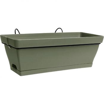 Jardinière balcon Poétic Roméo 49x28x20,5 cm 11 litres Taupe