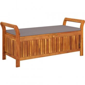 Banc extérieur « Jardin » avec coussin, dimensions 126 x 50 x 60 cm