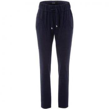 Aniston SELECTED Damen-Jersey-Hose mit Aufgesetzten Taschen – Blau (Marine) – Größe 38 N-Gr – Jogger‑Style