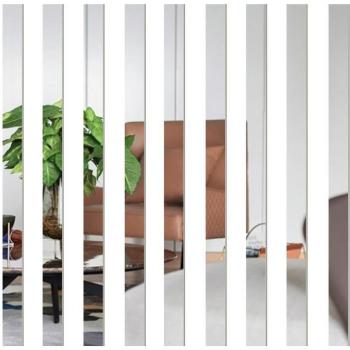 Set de 10 stickers miroir rayés amovibles