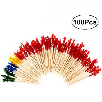 100 Count Bamboo Fruit and Sandwich Picks
