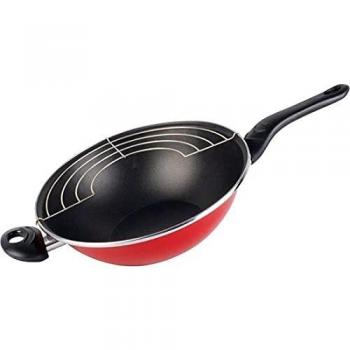 Magefesa Wok 28 cm Praga, mango, acero esmaltado vitrificado, inducción y lavavajillas