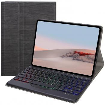Surface Go Keyboard 3‑Color LED, Bluetooth 5.0, Estilo Madera PU