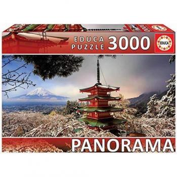 Educa-3000 Mont Fuji Et Pagode Chureito, Japon Puzzle (18013)