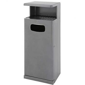 Contenitore per Rifiuti con Tetto per Ceneri, 55 litri, Dimensioni 345 x 1030 x 400 mm