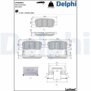 LP5000EV Brake Pads for Disc Brakes