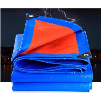 Waterproof Blue and Orange Truck Tarp