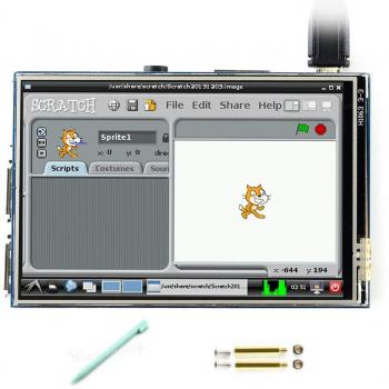 Écran tactile 3,5 pouces 480x320 pour Raspberry Pi B+/2B/3B/3B+ avec technologie IPS et support Raspbian/Ubuntu/Kali