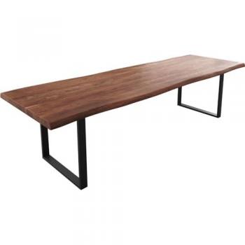 DELIFE Live-Edge Esstisch 300x100 Akazie