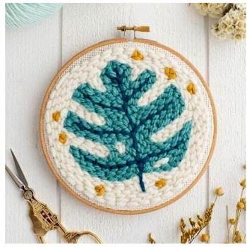 Bureau de Couture Kesi’art : Monstera Punch Needle