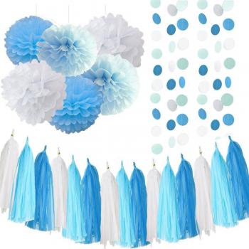 Ghirlanda circolare da festa, ideale per matrimoni e baby shower