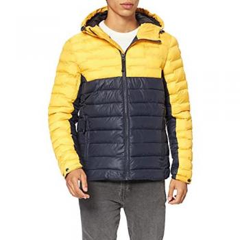 Men's Gold Padded Quilt Jacket by Superdry