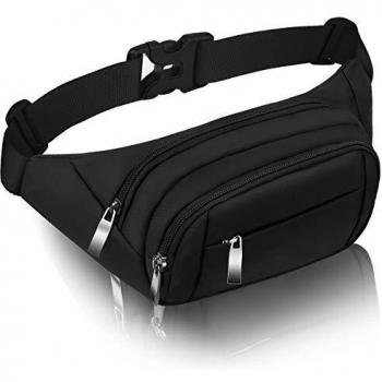 Bumbags and Fanny Packs for Women Men CAMORF Large Capacity Black Bum Bag