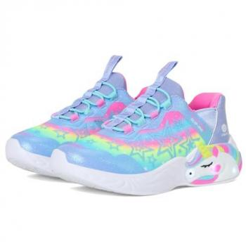 Skechers Unicorn Dreams Lavender Sparkle Synthetic Trainers for Men, UK 2