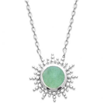 Argento Cléopatra con Aventurina Verde Soleil
