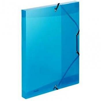 Cartella 3L con elastico Blu Lumina 24x32cm dorso 2,5cm
