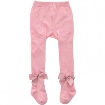 Mallas de invierno con lazo para niña