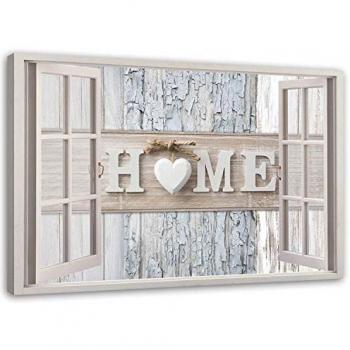 Quadro Finestra Scritta Cuore