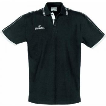 Spalding Herren Team Polo Shirt Schwarz XXL – Spielerset