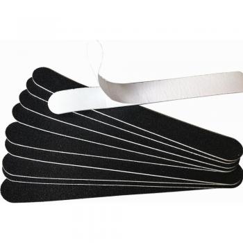 10 Pcs Disposable Black Sandpaper Nail File Pads 100/180/240